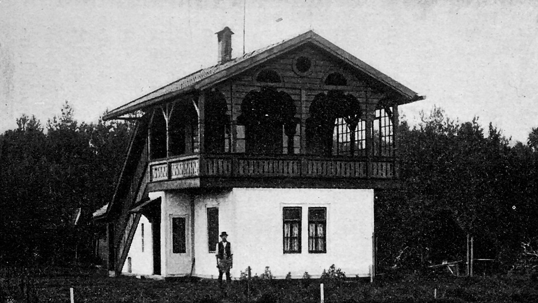 Bürogebäude der Moorkulturstation Bernau (um 1910).