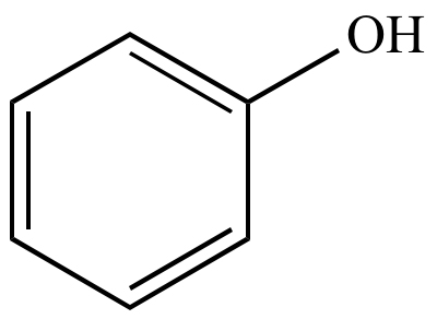 Chemische Formel von Phenol = Karbolsäure